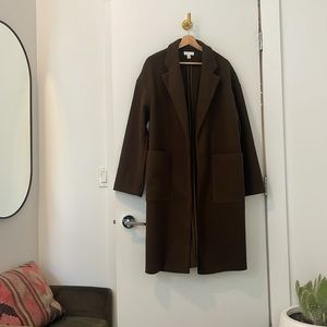 Top Shop coat, dark “ army green”, size us 8